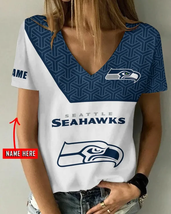 Seattle Seahawks Casual V-Neck Female Fashion New Trending 2025 AGCWTS1218