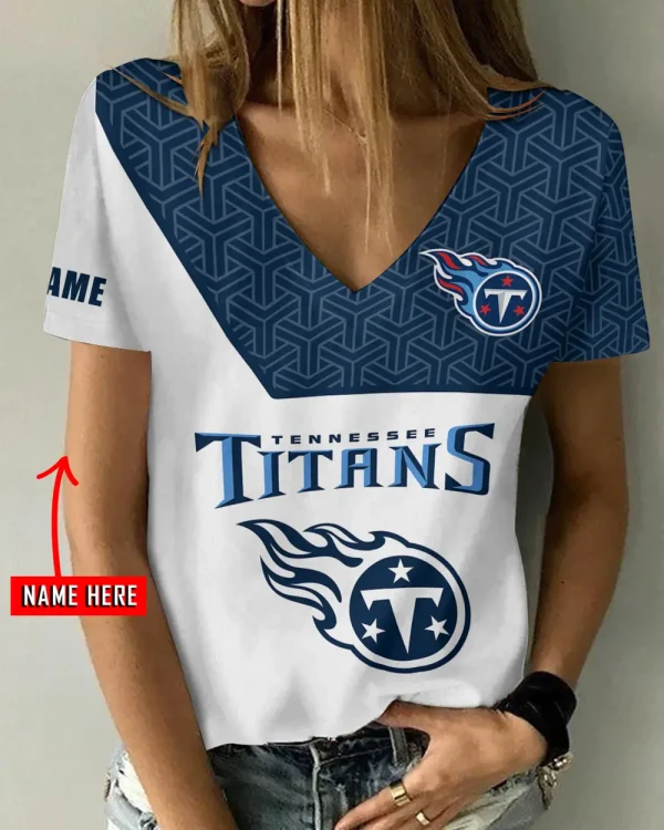 Tennessee Titans Casual V-Neck Female Fashion New Trending 2025 AGCWTS1220