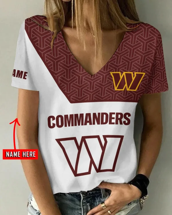 Washington Commanders Casual V-Neck Female Fashion New Trending 2025 AGCWTS1221