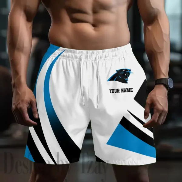 Carolina Panthers Men's Shorts Sport Lightweight Casual Workout style 2025 BGSHORT674