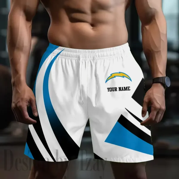 Los Angeles Chargers Men's Shorts Sport Lightweight Casual Workout style 2025 BGSHORT687