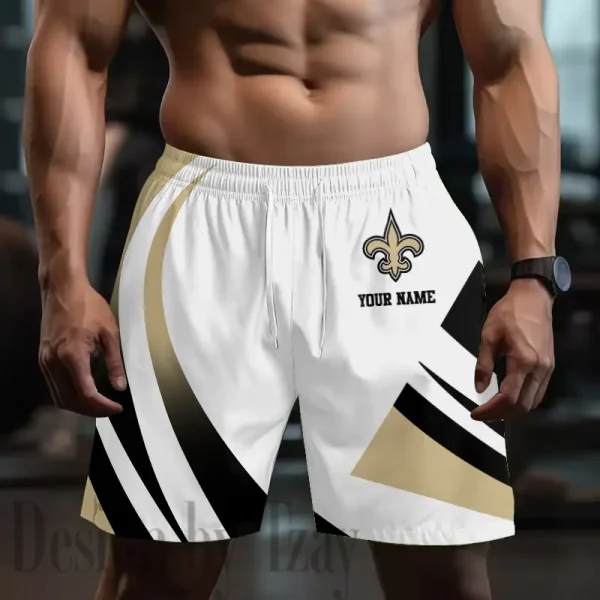 New Orleans Saints Men's Shorts Sport Lightweight Casual Workout style 2025 BGSHORT692