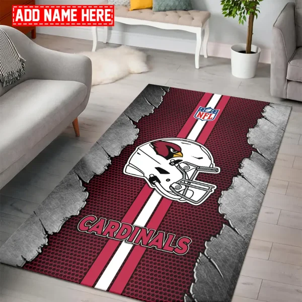 Arizona Cardinals Living Room Carpet Rug BGRERUG446