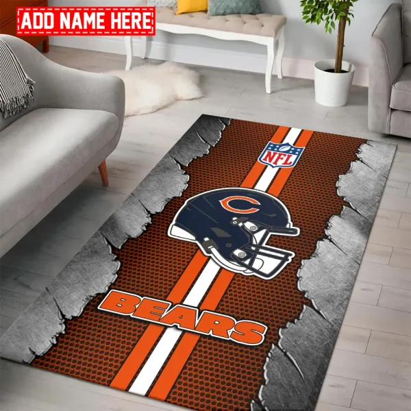 Chicago Bears Living Room Carpet Rug BGRERUG451