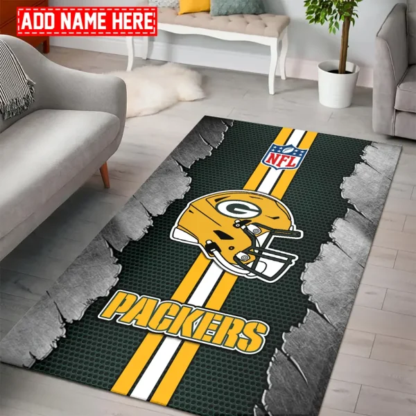 Green Bay Packers Living Room Carpet Rug BGRERUG457