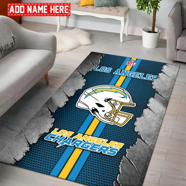 Los Angeles Chargers Living Room Carpet Rug BGRERUG463