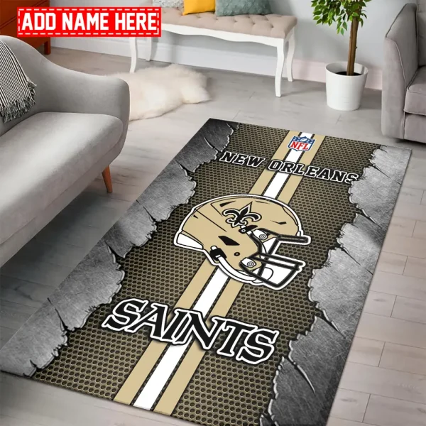 New Orleans Saints Living Room Carpet Rug BGRERUG468