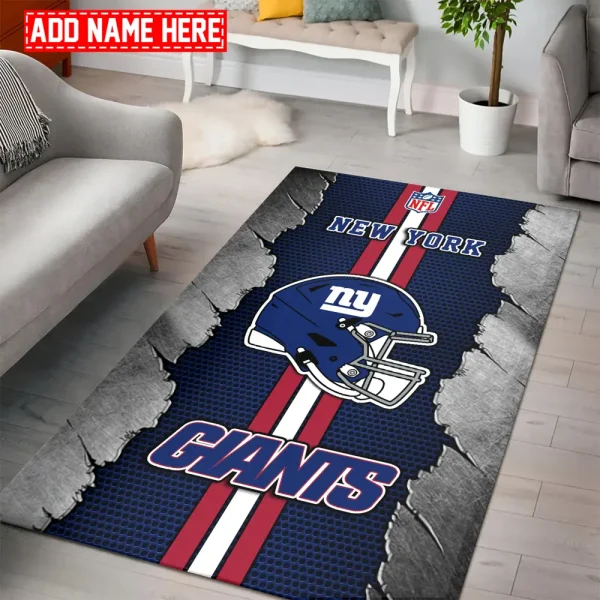New York Giants Living Room Carpet Rug BGRERUG469