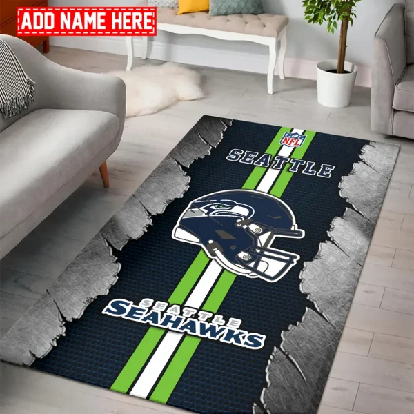 Seattle Seahawks Living Room Carpet Rug BGRERUG474