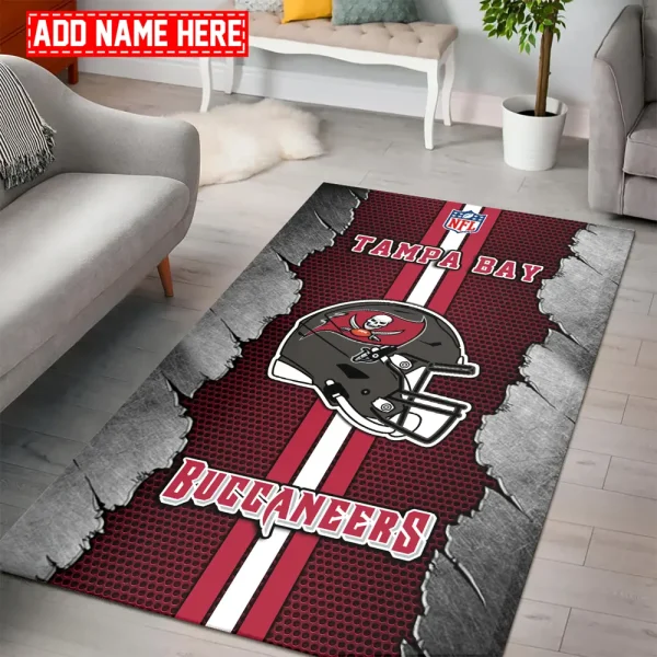 Tampa Bay Buccaneers Living Room Carpet Rug BGRERUG475