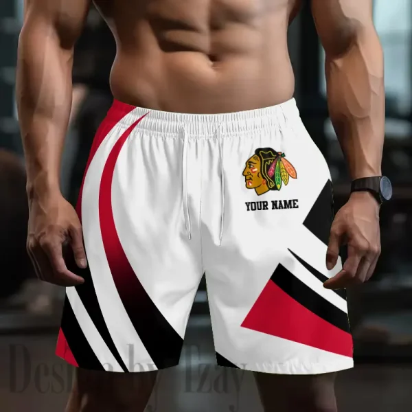Chicago Blackhawks Men's Shorts Sport Lightweight Casual Workout style 2025 BGSHORT706