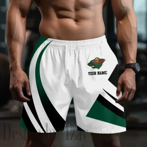 Minnesota Wild Men's Shorts Sport Lightweight Casual Workout style 2025 BGSHORT712