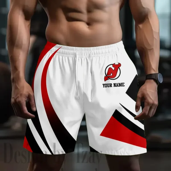 New Jersey Devils Men's Shorts Sport Lightweight Casual Workout style 2025 BGSHORT716
