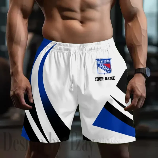New York Rangers Men's Shorts Sport Lightweight Casual Workout style 2025 BGSHORT718