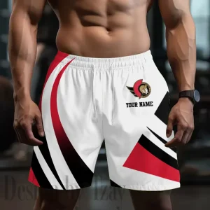 Ottawa Senators Men's Shorts Sport Lightweight Casual Workout style 2025 BGSHORT719