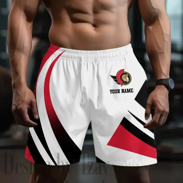 Ottawa Senators Men's Shorts Sport Lightweight Casual Workout style 2025 BGSHORT719