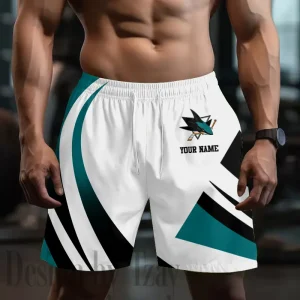 San Jose Sharks Men's Shorts Sport Lightweight Casual Workout style 2025 BGSHORT722