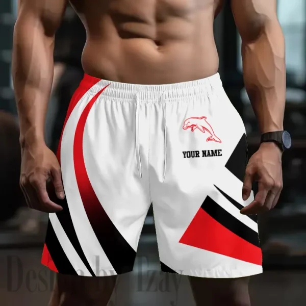 Dolphins NRL Men's Shorts Sport Lightweight Casual Workout style 2025 BGSHORT738