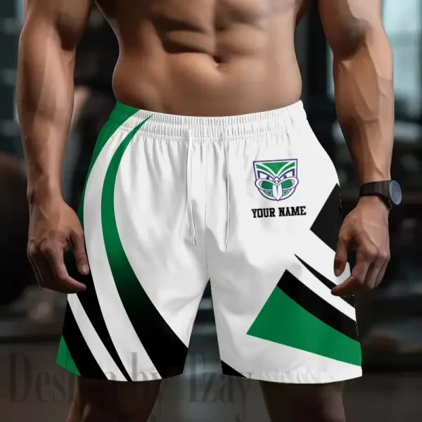 New Zealand Warriors NRL Men's Shorts Sport Lightweight Casual Workout style 2025 BGSHORT743