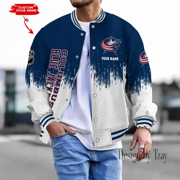 Columbus Blue Jackets NHL Unisex Exclusive Styles Varsity Jacket SPTBBJACKET628
