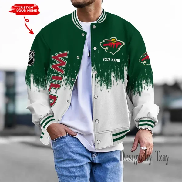 Minnesota Wild NHL Unisex Exclusive Styles Varsity Jacket SPTBBJACKET634