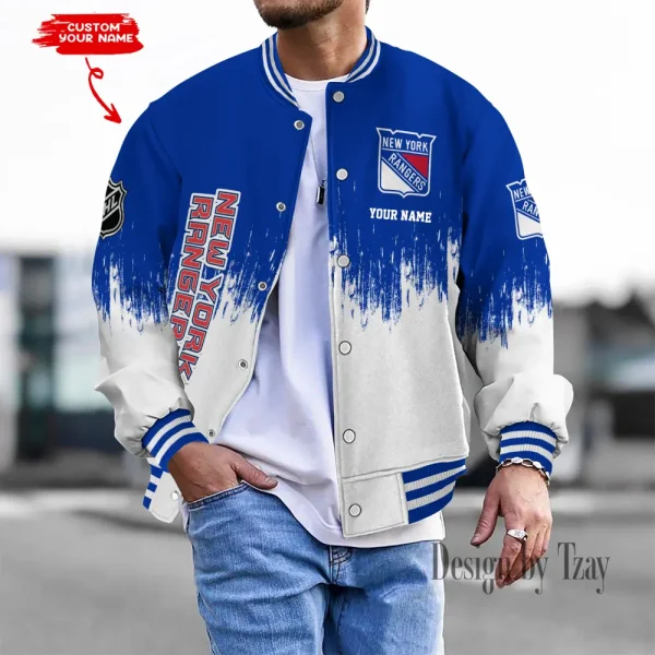 New York Rangers NHL Unisex Exclusive Styles Varsity Jacket SPTBBJACKET639