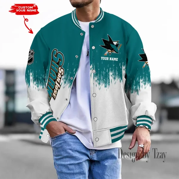 San Jose Sharks NHL Unisex Exclusive Styles Varsity Jacket SPTBBJACKET643