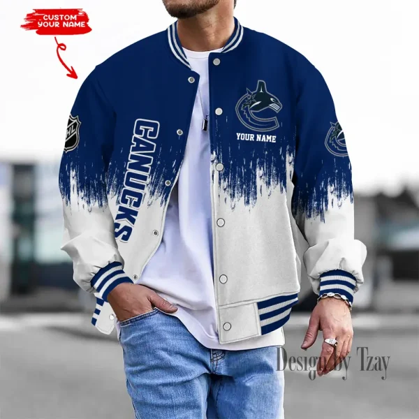 Vancouver Canucks NHL Unisex Exclusive Styles Varsity Jacket SPTBBJACKET649