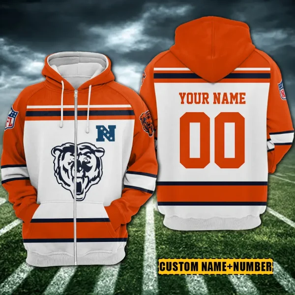 Chicago Bears 3D Printed Pullover Hoodie AZHD847 - Image 2