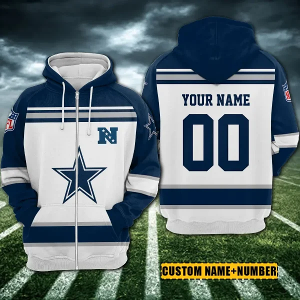Dallas Cowboys 3D Printed Pullover Hoodie AZHD850 - Image 2
