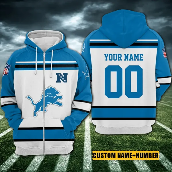 Detroit Lions 3D Printed Pullover Hoodie AZHD852 - Image 2