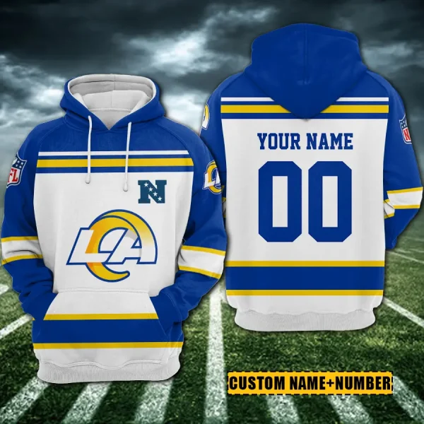 Los Angeles Rams 3D Printed Pullover Hoodie AZHD860