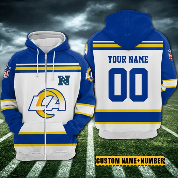 Los Angeles Rams 3D Printed Pullover Hoodie AZHD860 - Image 2