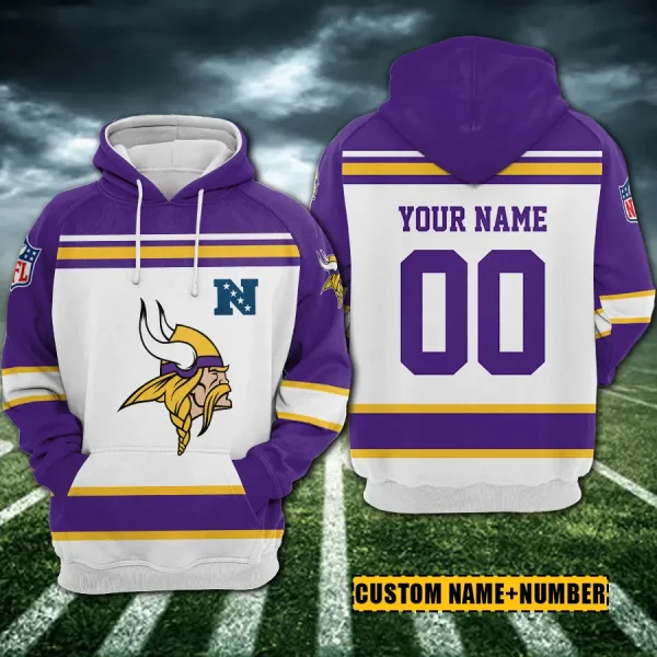 Minnesota Vikings 3D Printed Pullover Hoodie AZHD862