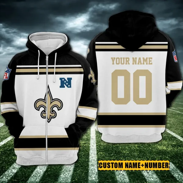 New Orleans Saints 3D Printed Pullover Hoodie AZHD864 - Image 2