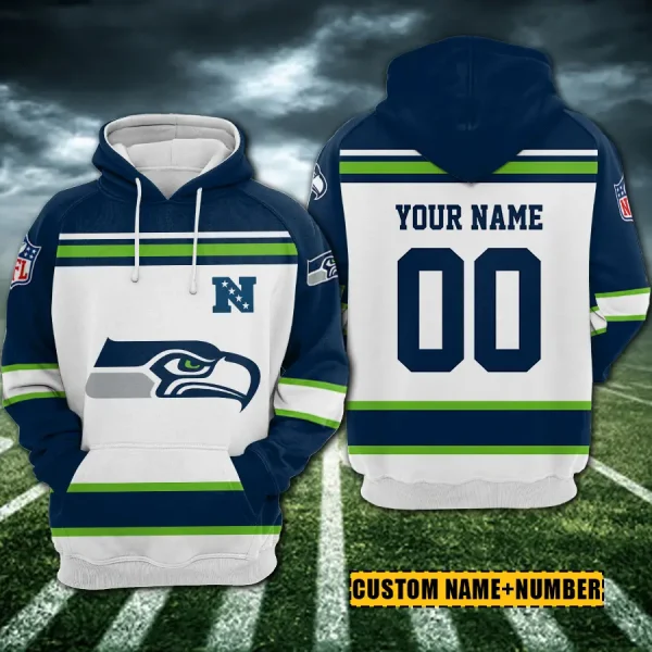 Seattle Seahawks 3D Printed Pullover Hoodie AZHD870