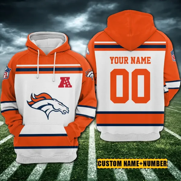 Denver Broncos 3D Printed Pullover Hoodie AZHD851