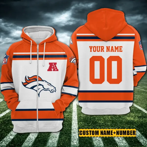 Denver Broncos 3D Printed Pullover Hoodie AZHD851 - Image 2