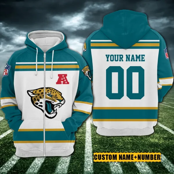 Jacksonville Jaguars 3D Printed Pullover Hoodie AZHD856 - Image 2