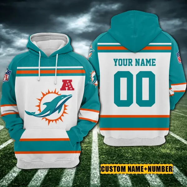 Miami Dolphins 3D Printed Pullover Hoodie AZHD861