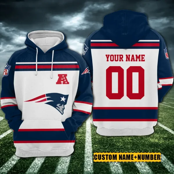 New England Patriots 3D Printed Pullover Hoodie AZHD863