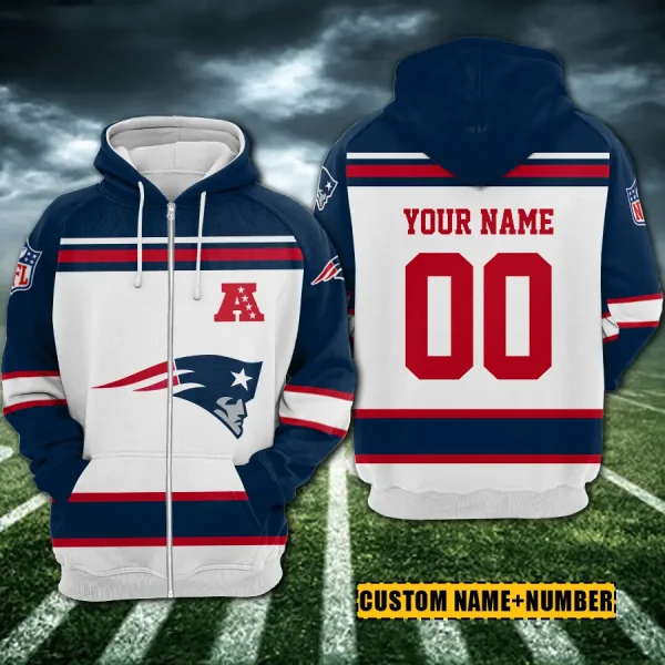 New England Patriots 3D Printed Pullover Hoodie AZHD863 - Image 2
