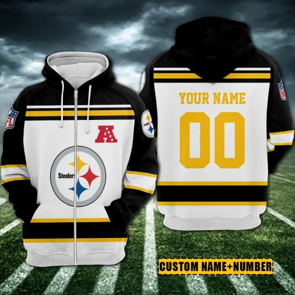 Pittsburgh Steelers 3D Printed Pullover Hoodie AZHD868 - Image 2