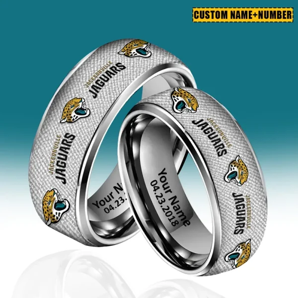Jacksonville Jaguars New Style Ring Personalized Name And Date Gift For Fans AZSSRINGS114