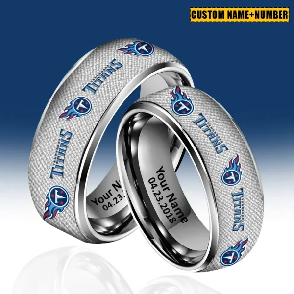 Tennessee Titans New Style Ring Personalized Name And Date Gift For Fans AZSSRINGS130