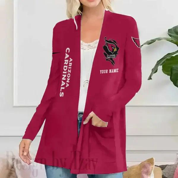 Arizona Cardinals Women’s Patch Pocket Cardigan SPTWPPC066