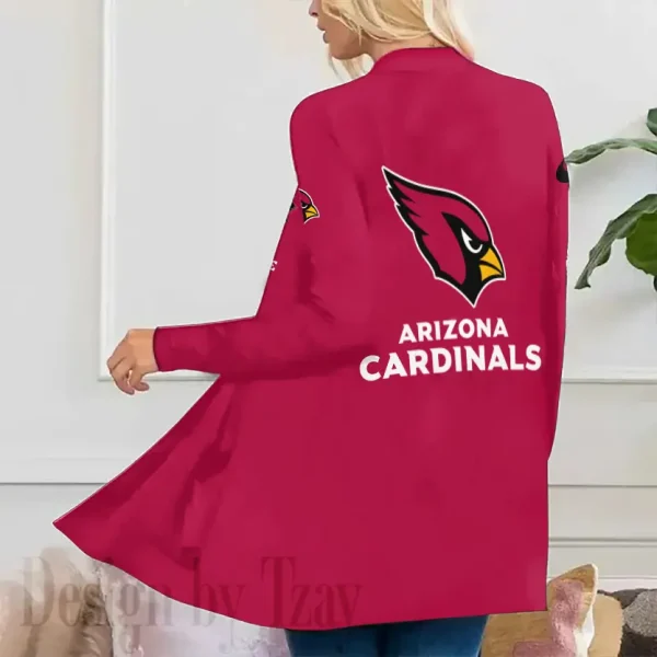 Arizona Cardinals Women’s Patch Pocket Cardigan SPTWPPC066 - Image 2