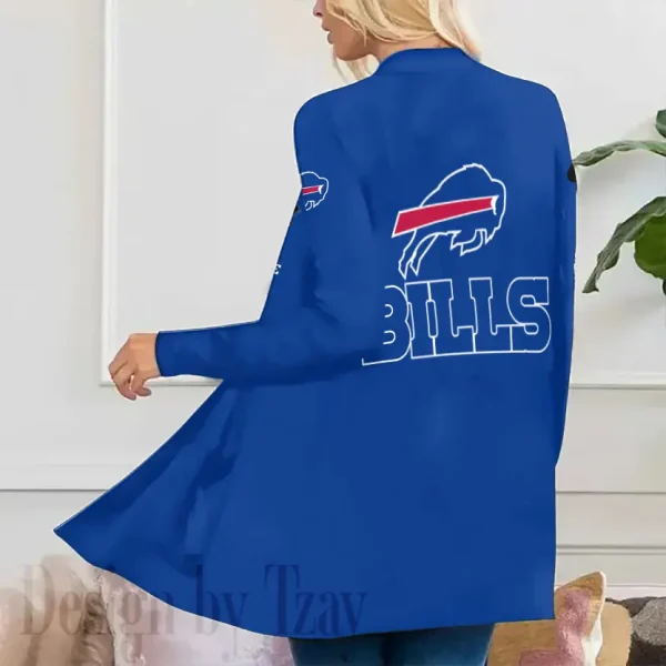 Buffalo Bills Women’s Patch Pocket Cardigan SPTWPPC069 - Image 2