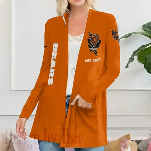 Chicago Bears Women’s Patch Pocket Cardigan SPTWPPC071