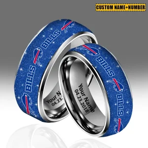 Buffalo Bills New Style Ring Personalized Name And Date Gift For Fans AZSSRINGS135